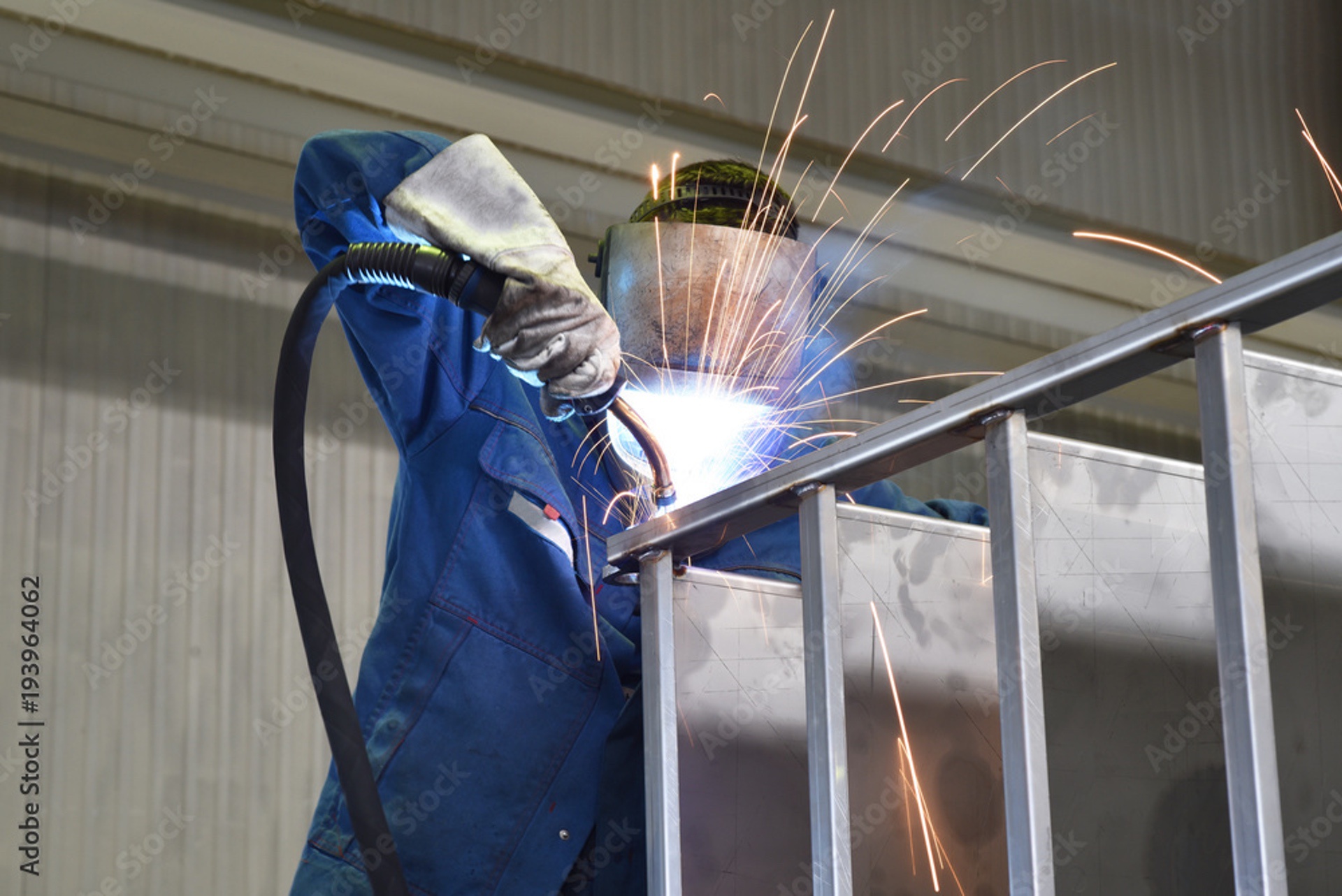 Welding works for metal fabrication