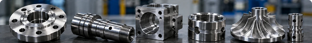 Machined component portfolio Selection of machined metal components