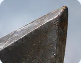 Hardox blade-retained Wear steel blade retaining a sharp cutting profile