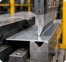 Sheet metal case study 04 step1 First bend under press brake tooling