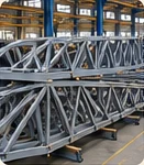 Production Grouping Similar steel trusses grouped for fabrication